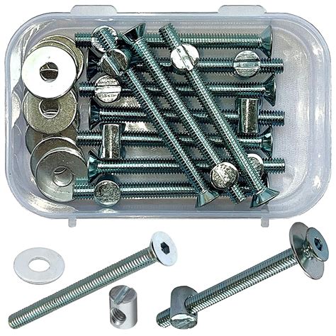 Buy Screw, Barrel Nut/Dowel and Washer – White Zinc Plated – Allen ...