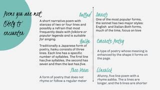 G9: Literature Module #2 Forms of Poetry | PDF