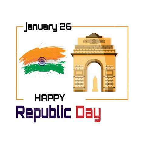 26th Jan Happy Republic Day Design, Happy Rebublic Day, 26 January ...
