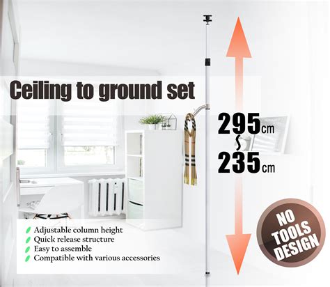 Floor To Ceiling Tension Rod Shelves | Shelly Lighting