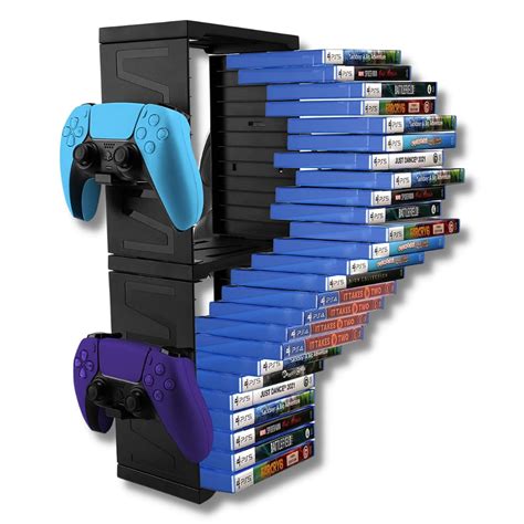 CRYSENDO Game Storage Stand for Son-y PlayStation 5/4, Nintendo Switch ...