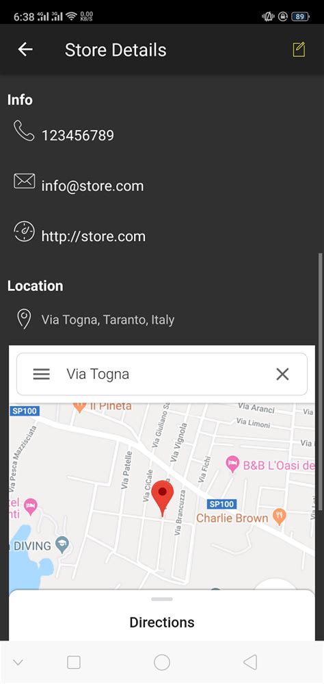 Local Store Details App 的图像结果