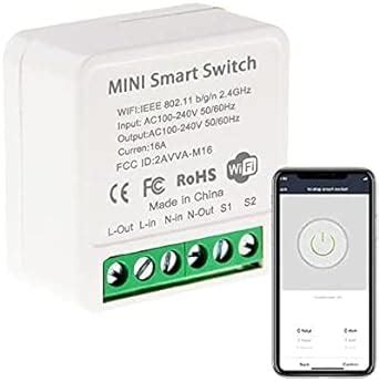 REES52 WiFi Smart Switch Light Switch, Compatible with Alexa/Google ...