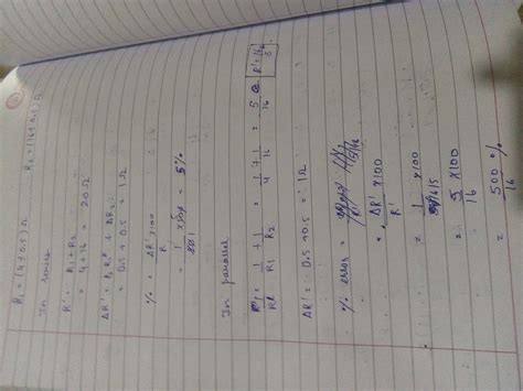 [Expert Answer] If two resistors of resistance R1=(4 ± 0.5)ohm and R2 ...