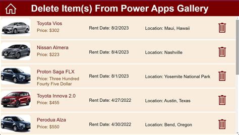 Image result for Power Apps Gallery Example