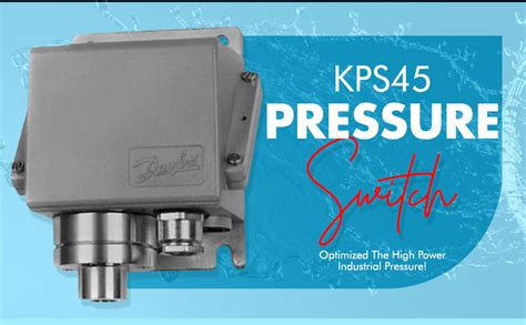 Danfoss KPS45 Pressure Switch R: 4 to 40 BAR, D:2.2 to 11 BAR, IP 67 ...