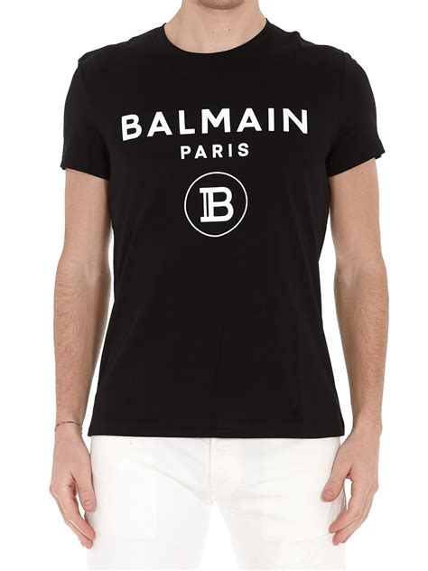 Balmain Balmain Paris logo black T-shirt - Black | TH11601I2450PA