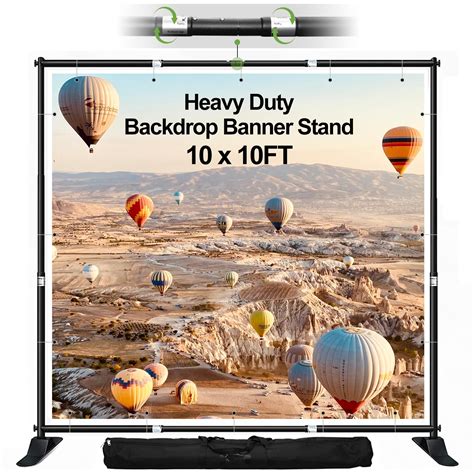Buy FUDESY 10x10 ft Backdrop Banner Stand, Heavy Duty Adjustable ...