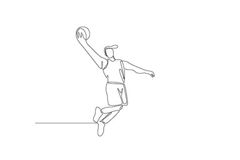 Basketball Simple Line Drawing 的图像结果