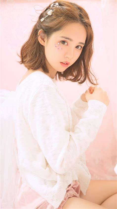 治愈系甜美美女唯美写真高清苹果手机壁纸_高清手机壁纸图片大全-精品