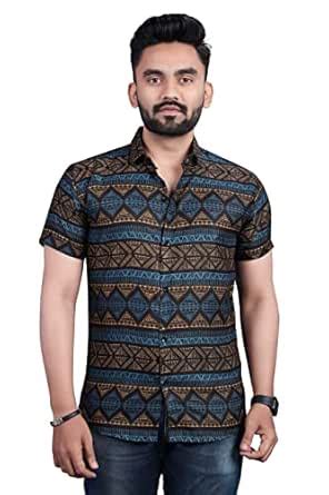 Bapasitaram Creation Men's Poly Cotton Digital Printed Stitched Half ...