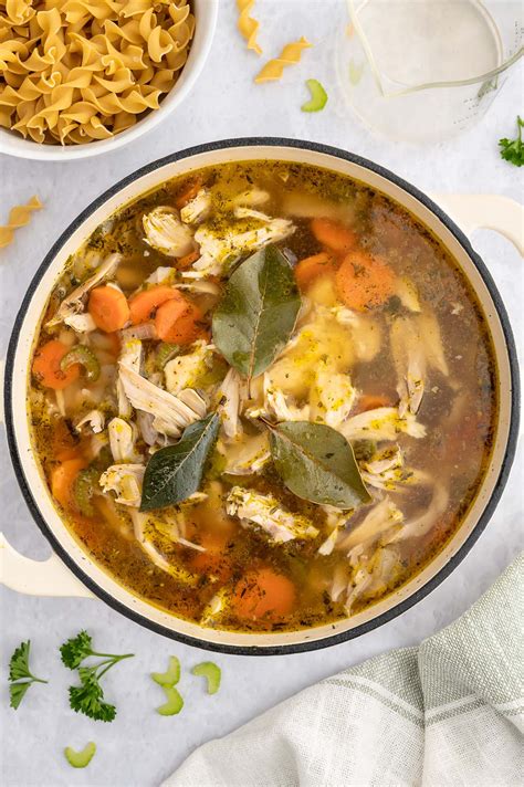 Easy Rotisserie Chicken Soup [Under an Hour] | The Clean Eating Couple