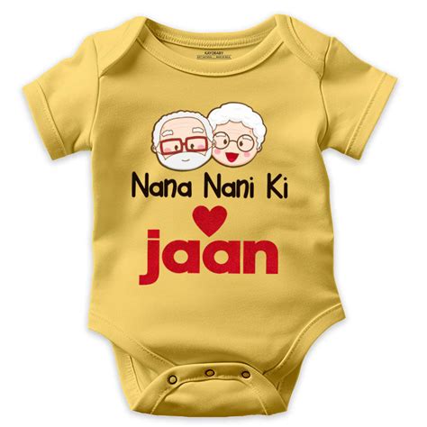 Nana Nani Ki Jaan Baby Romper | Super soft and 100% organic | Buy Now ...