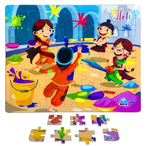 Buy FunBlast Indian Festivals Jigsaw Puzzle for Kids - 35 Pcs Jigsaw ...