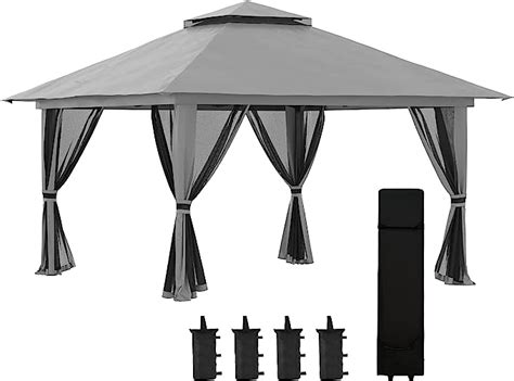 Gazebo Giardino Outsunny 6x3m Pop-up - Con 6 Pannelli Laterali, Acciaio E Tessuto Oxford, Blu