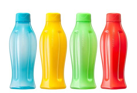 Varmora Aqua Cool Plastic Water Bottle Set, 1 Litre, Set of 4 ...