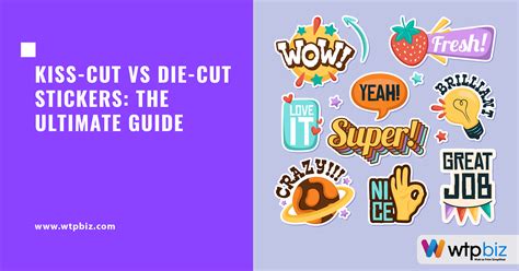 Kiss-cut stickers or die-cut stickers