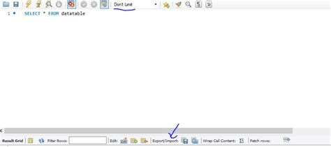 MySQL Workbench Excel Export 的图像结果