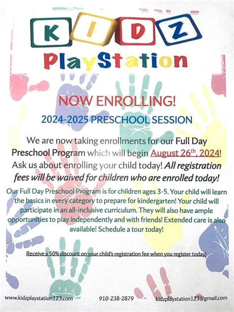 PRESCHOOL ENROLLMENT, 609 Richlands Highway, Suite 10, Jacksonville, NC ...