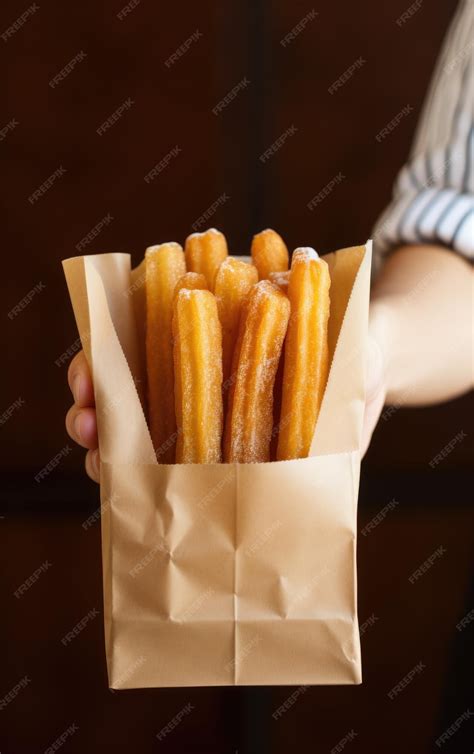 Premium AI Image | Churros traditional Spain or Mexican street fast food baked snack made from ...