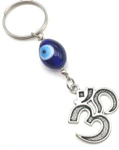 jaz 'OM' Evil Eye Key Ring/Key Chain-Buri Nazar-Buri Drishti for Home ...