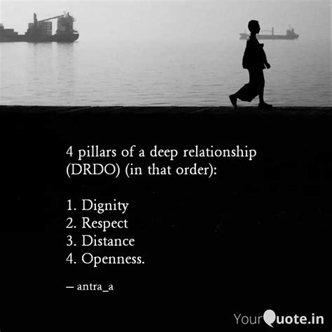 4 pillars of a deep relat... | Quotes & Writings by Antra | YourQuote