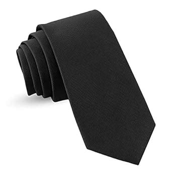 Buy Handmade Black Ties For Men Skinny Woven Slim Tie Mens Ties : Thin ...
