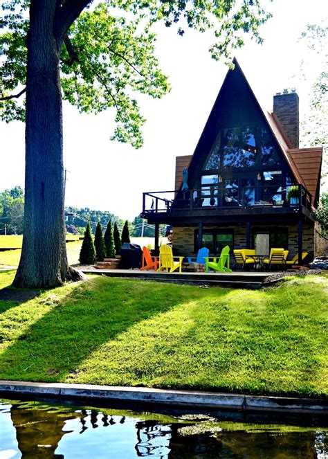 The PLX A-Frame Cabin On The Lake - Cabins for Rent in Akron, Ohio ...