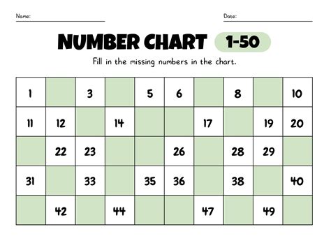 Number Chart 1 -500 - 10 Free PDF Printables | Printablee