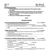 Class 7 Social Studies (SST): CBSE Solved Question Paper Set 4 - Social ...