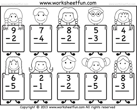Free Printable Subtraction Worksheets for Pre-k & Kindergarten ...