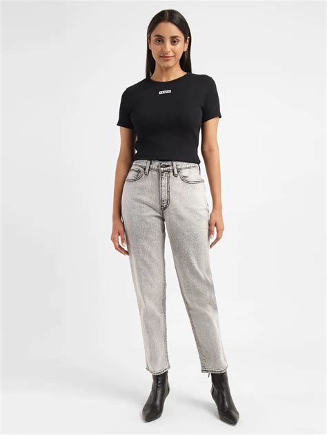 Women's 80s Mom Grey Loose Fit High Rise Jeans – Levis India Store