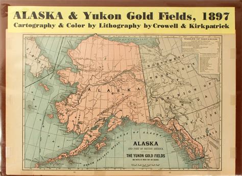 Map of Alaska & Yukon Gold Fields #59348 - Holabird Western Americana ...
