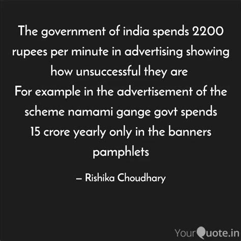The government of india s... | Quotes & Writings by Rishika Choudhary ...