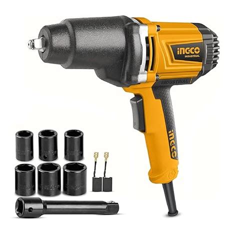 Ingco Impact Wrench, 550NM Electric Wrench, ?Fixed Square Aluminum Gear ...