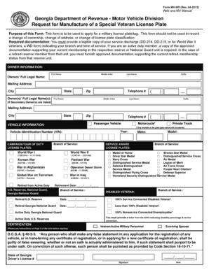 Fillable Online veterans georgia a change of ownership, change of ...