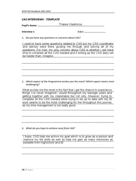 Image result for CAS Interviews