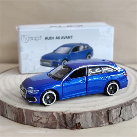 Buy Bburago Audi A6 Avant No. 61 1:64 Diecast Scale Model Car - The ...