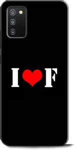 Wall Art Back Cover for SAMSUNG Galaxy F02s F, I LOVES F, NAME, LETTER ...