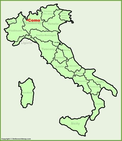 Image result for Como Italy Map