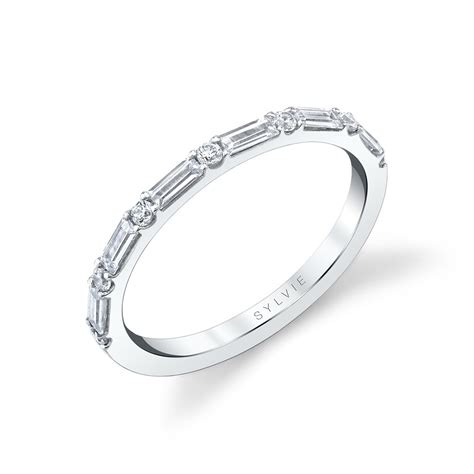 Baguette Diamond Wedding Band | Sylvie Jewelry