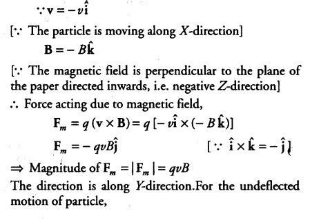 A point charge is moving with a constant velocity perpendicular - CBSE ...