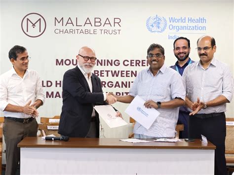 Malabar Group Signs MoU with WHO India for Child Nutrition Program