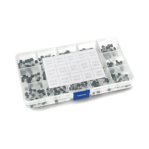T0-92 Power Transistor assortment Kit 15 Values 300PCS (20pcs each ...