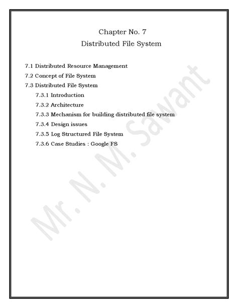 DS Chapter 7 Distributed File System - Chapter No. 7 Distributed File ...