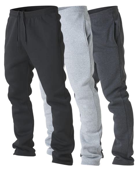 Ultra Performance 3 Pack Mens Fleece Wide Leg Sweatpants with Pockets ...