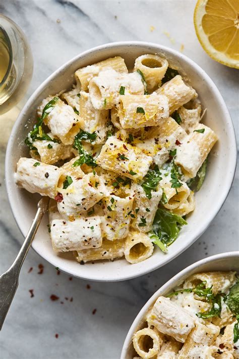 Lemon ricotta pasta with arugula – Artofit
