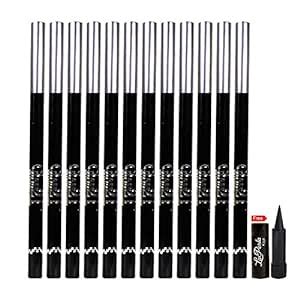 Buy Glam 21 Glimmer Sticks Black Eye Liner for Eyes and Lips Set of 12 ...