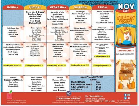 Katy Isd Printable Lunch Menu - prntbl.concejomunicipaldechinu.gov.co