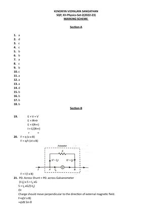 Answer KEY KVL Sample Paper - KENDRIYA VIDYALAYA JAMMU REGION Class ...